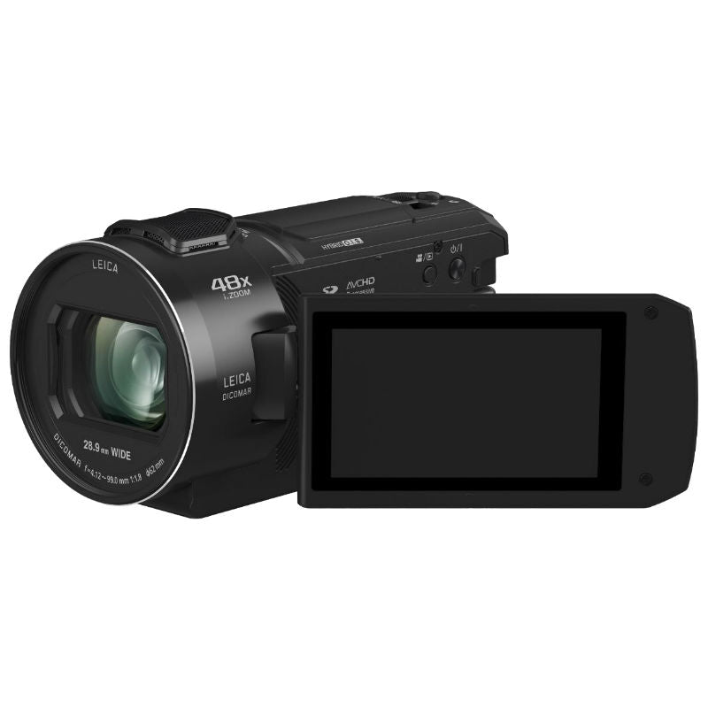 Panasonic HC-V800 Full HD Camcorder with 24x Optical Zoom, 3" LCD, WiFi & SD/SDHC/SDXC Compatibility - Black