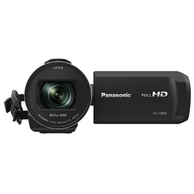 Panasonic HC-V800 Full HD Camcorder with 24x Optical Zoom, 3" LCD, WiFi & SD/SDHC/SDXC Compatibility - Black