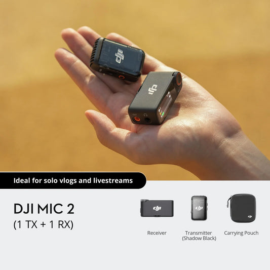 DJI Mic 2 (1 Transmitter + 1 Receiver ) - Techvue