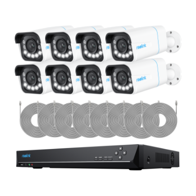 RLK16-810B8-A Smart 4K 8MP Security Kit with 4TB Built-In - Techvue