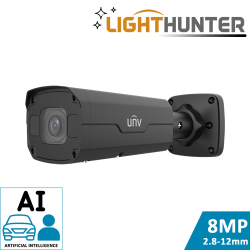 BLACK AI LIGHTHUNTER BULLET CAMERA (8MP, AUTO-FOCUS, IK10)