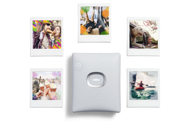 Fujifilm Instax PAL Digital Camera with Square Link Printer Bundle - White