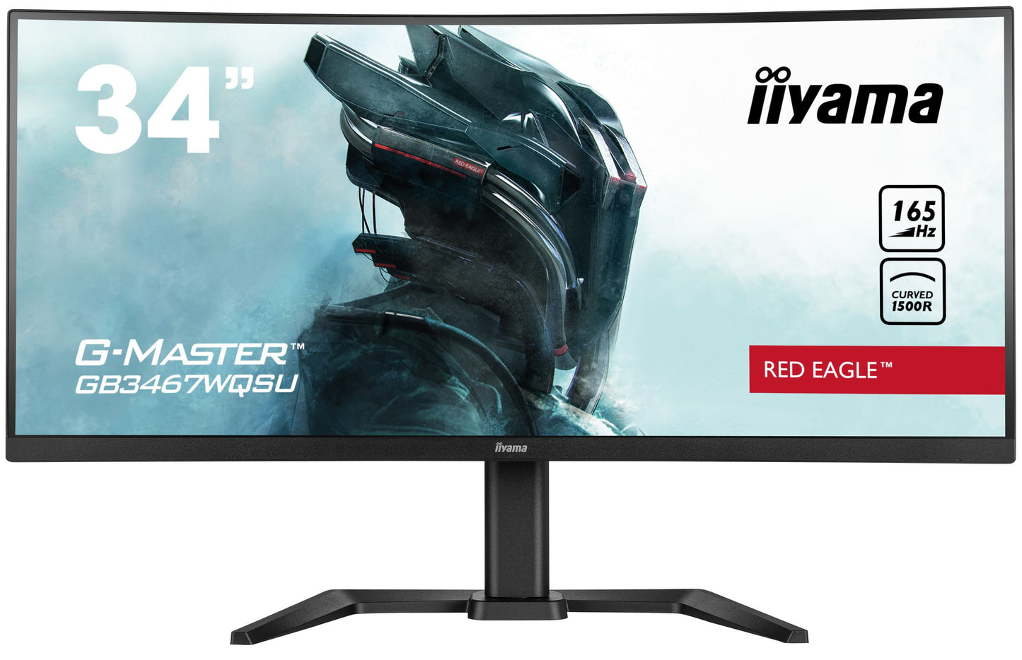 iiyama G-MASTER GB3467WQSU-B5 computer monitor 86.4 cm (34") 3440 x 1440 pixels UltraWide Quad HD LED Black