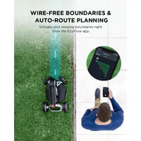 EcoFlow BLADE Robotic Lawn Mower, Wire-Free Boundaries, Auto-Route Planning With GPS, RTK Smart Obstacle Avoidance, Water-Resistant, Anti-Theft, Auto Lock, For Yards up to 3000㎡