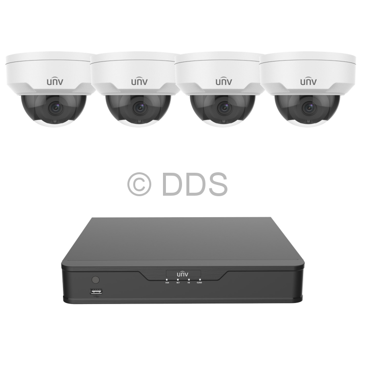 4MP MINI DOME CAMERA KIT (VANDAL RESISTANT)