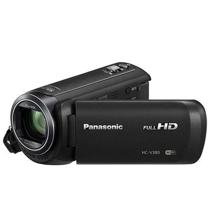 Panasonic HC-V380 Full HD Video Camcorder with 50x Optical Zoom, 3" LCD, WiFi & SD/SDHC/SDXC Compatibility - Black