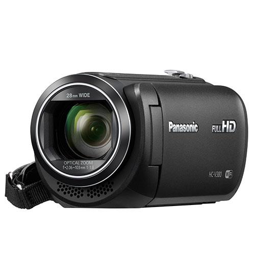 Panasonic HC-V380 Full HD Video Camcorder with 50x Optical Zoom, 3" LCD, WiFi & SD/SDHC/SDXC Compatibility - Black