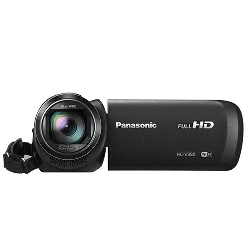 Panasonic HC-V380 Full HD Video Camcorder with 50x Optical Zoom, 3" LCD, WiFi & SD/SDHC/SDXC Compatibility - Black