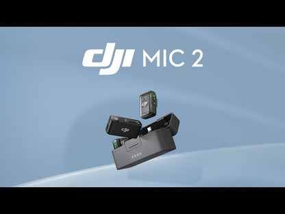 DJI Mic 2 (2 TX + 1 RX + Charging Case) Wireless Microphone Kit - Black