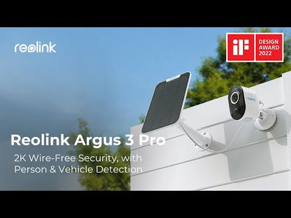 Argus 3 Pro Smart 2K 4MP Wire-Free Camera with Motion Spotlight