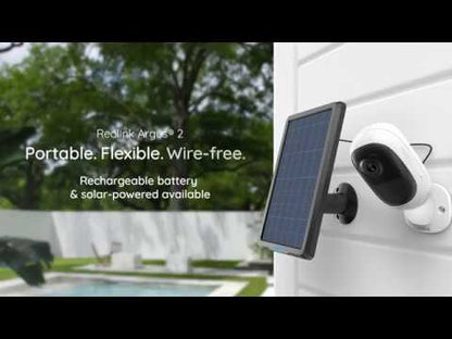 Argus 2E, Truly Wire-Free, Battery or Solar Powered IP Camera.