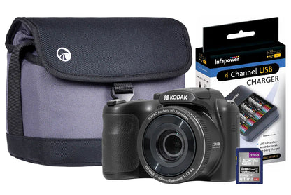 Kodak PIXPRO AZ255 Bridge Camera & Camera Bundle