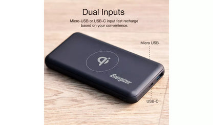 Energizer 10,000mAh Wireless Power Bank - Techvue